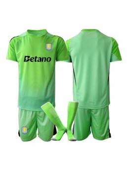 Billige Aston Villa Keeper Bortedraktsett Barn 2025-26 Kortermet (+ Korte bukser)